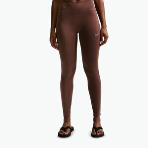 Női leggings Nike One magas derekú varrás nélküli light chocolate (One High-Waisted Seamless IO1293-216) kép