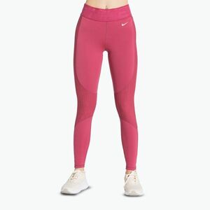 Női edzőleggings Nike Pro High-Waisted sweet beet/white (Pro High Waisted HV2508) kép