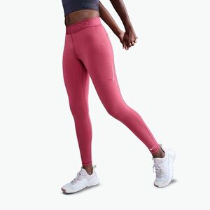 Női leggings edzésre Nike Pro Mid-Rise sweet beet/white (Pro Mid-Rise HV2348) kép
