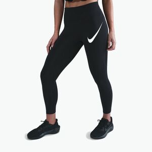 Női futóleggings Nike Tempo Swoosh Run High-Waisted 7/8 black/white (Tempo Swoosh Run High-Waisted 7/8 HV2304-010) kép