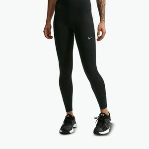 Női leggings Nike One Seamless Front High-Waisted black/white (One Seamless Front High-Waisted HJ9195-013) kép