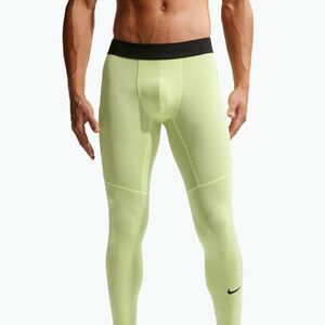 Férfi edzésleggings Nike Pro Dri-Fit Tight Fitness light liquid lime/black (Pro Dri-Fit Tight Fitness FB7952-360) kép