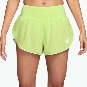 Női futó rövidnadrág Nike Tempo Swoosh Dri-Fit Mid-Rise Brief-Lined light lemon twist/white (Tempo Swoosh Dri-Fit Mid-Rise Brief-Lined IF1473) kép