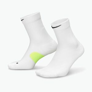 Zokni Nike Running Midweight Micro Crew white/volt/black (Running Midweight Micro Crew HV6935-100) kép