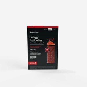 Decathlon Energiaszelet, zselés, fekete ribizli-eper-acerola, 5x25g kép