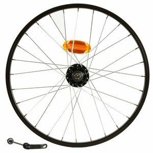 Btwin Első kerék 20”-os, tárcsafékes, gyorszáras gyerek kerékpárhoz, fekete kép