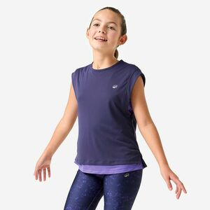 Decathlon Lány póló 2 az 1-ben, légáteresztő, multisport kép