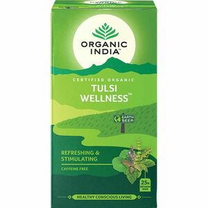 Tulsi WELLNESS, filteres bio tea, 25 filter - Organic India - KÖZELI LAJÁRATÚ kép