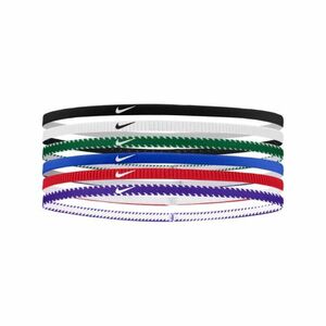 Fejpánt NIKE FLEX CLASSIC SLIM HEADBANDS 6PK GAME ROYAL UNIVERSITY RED WHITE kép
