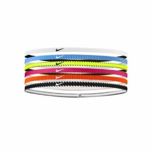 Fejpánt NIKE FLEX CLASSIC SLIM HEADBANDS 6PK VOLT VIVID PINK WHITE kép