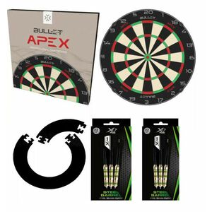 BULLET APEX Bundle ( Bullet Apex sisal versenytábla, XQMAX falvédővel, 2 szett 23g nyíllal kép