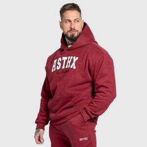 Oversized pulcsi Iron Aesthetics ASTHX, bordó kép