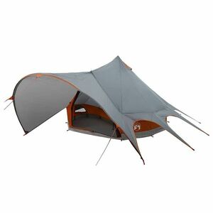vidaXL Teepee Sátor 3 Személyes Szürke és narancs 600 x 600 x 347 cm kép