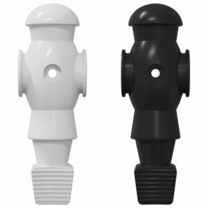 vidaXL Fociasztal Játékosok 24 pcs Fekete és Fehér 3, 6 x 3, 1 x 10, 8 cm kép