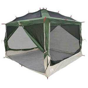 vidaXL Belső sátor 7-fős tetővel Zöld és Szürke 300 x 300 x 250 cm kép