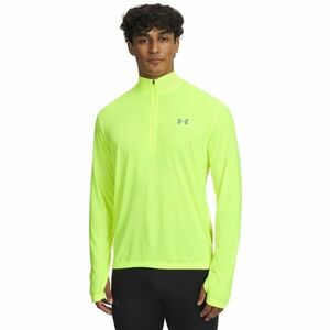 Under Armour LAUNCH 1/4 ZIP Férfi futó póló, sárga, méret M kép
