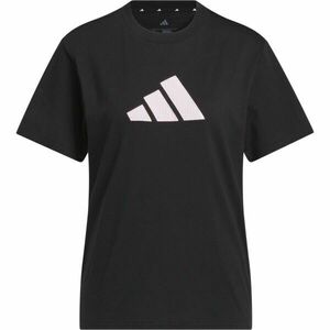 adidas SC GINGHAM TEE W Női póló, fekete, méret kép