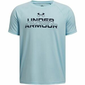 Under Armour SPLIT WORDMARK Fiú póló, világoskék, méret S kép