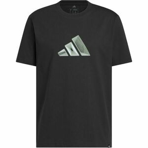 adidas BL 3-BAR TEE M Férfi póló, fekete, méret XXL kép
