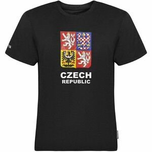 PROGRESS CZ TSHIRT MAN Férfi bambusz szurkolói póló, fekete, méret kép
