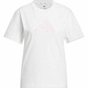 adidas W SC GINGHAM TEE Női póló, fehér, méret kép
