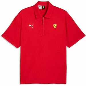 Puma FERRARI RACE CLOUDSPUN POLO Férfi galléros póló, piros, méret kép