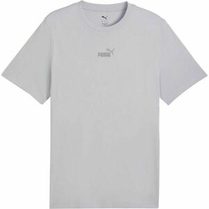 Puma ESSENTIALS SMALL NO.1 LOGO CENTERED TEE Férfi póló, szürke, méret kép