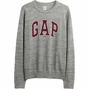 GAP V-INTX GAP ATHLETIC INTARSIA RLXD CREW Férfi kötött pulóver, szürke, méret kép