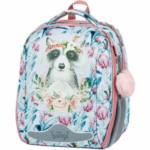 BAAGL SHELLY RACCOON Iskolatáska, rózsaszín, méret kép