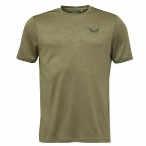 CASTORE AOP SS T-SHIRT Férfi sportos póló, khaki, méret kép