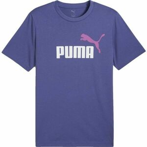 Puma ESSENTIALS 2COLOR SMALL NO 1 LOGO TEE Férfi póló, kék, méret kép