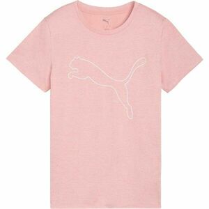 Puma W TAD ESSENTIAL HEATHER LOGO TEE Női póló, lazac, méret kép