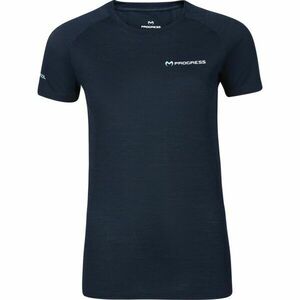 PROGRESS MA NKRZ 125 Női merinó rövid ujjú póló, fekete, méret kép