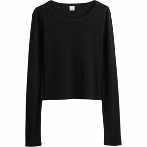 GAP V-JPN LS RIB TEE Női crop póló, fekete, méret kép