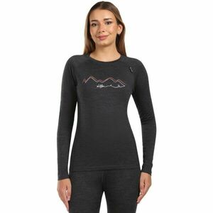 KILPI MAVORA TOP Női merinó aláöltözet felső, fekete, méret kép