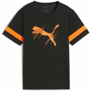 Puma ATTACANTO LOGO JERSEY JR Gyerek sportpóló, fekete, méret kép