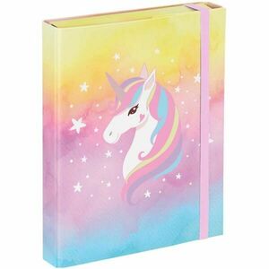 BAAGL RAINBOW UNICORN Füzettartó box A5, mix, méret kép