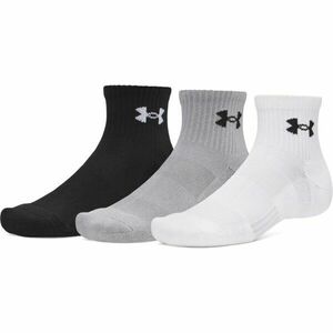 Under Armour PERFORMANCE COTTON 3PK QTR Sportzokni, fekete, méret L kép