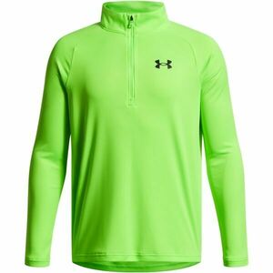 Under Armour TECH 2.0 1/2 ZIP Fiú felső, világoszöld, méret XL kép