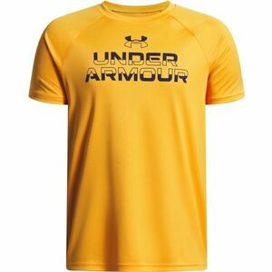 Under Armour SPLIT WORDMARK Fiú póló, narancssárga, méret L kép