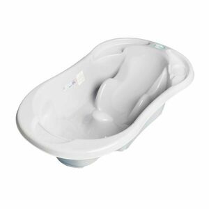 TEGA KOMFORT 2in1 Anatómiai babafürdőkád lefolyóval, szürke, méret kép