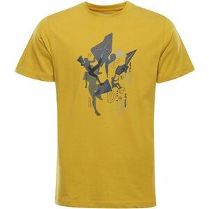 ALPINE PRO NESAD Férfi póló, sárga, méret kép