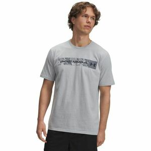 Under Armour UA CAMO CHEST STRIPE SS Férfi póló, szürke, méret kép