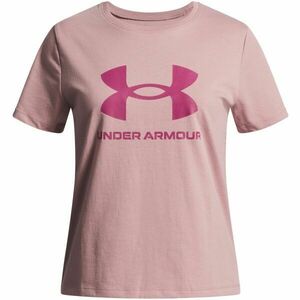 Under Armour BIG LOGO Lány póló, rózsaszín, méret XL kép