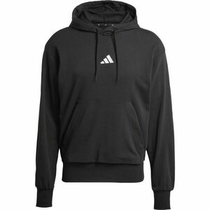 adidas M FEEL COZY HOODED Férfi pulóver, fekete, méret kép