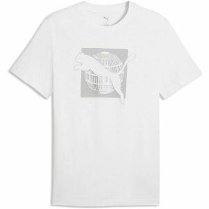 Puma GRAPHIC FOIL TEE Férfi póló, fehér, méret kép
