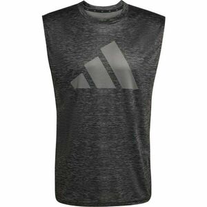 adidas WORKOUT ESSENTIALS BRANDLOVE TEE Férfi póló, sötétszürke, méret kép