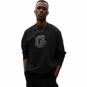 GAP LOGO CREW Férfi pulóver, fekete, méret kép