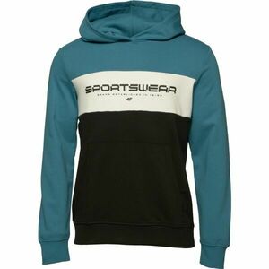 4F SWEATSHIRT COLOR BLOCK Férfi pulóver, kék, méret kép