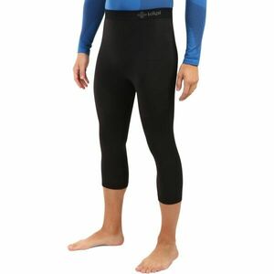 KILPI NIELO Férfi varrat nélküli 3/4-es termo alsónadrág, fekete, méret kép